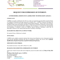 CARPHA: Antimicrobial Resistance Laboratory Technologist - Jamaica